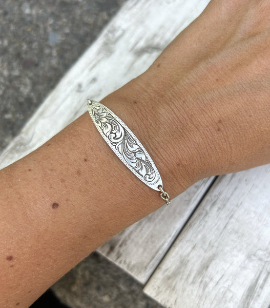 Engraved bracelet
