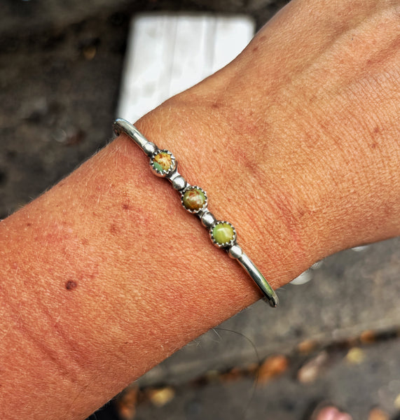 Triple stone cuff