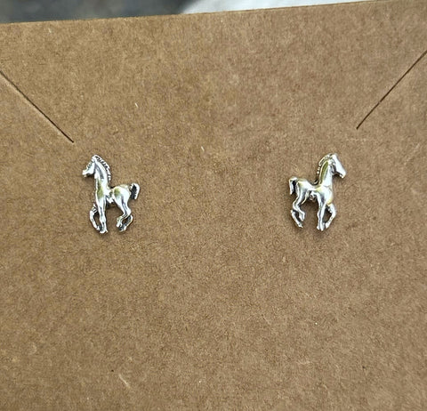 Tiny horse earrings