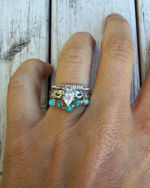 Pear moissanite diamond