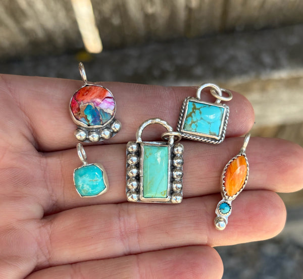 Rectangle turquoise necklace