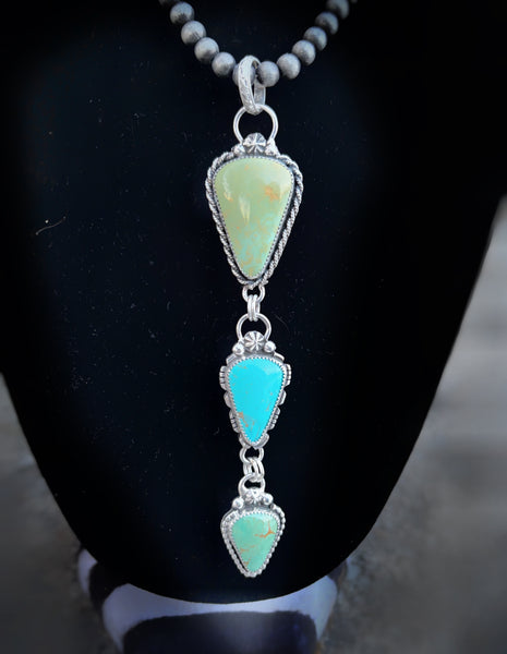 Triple drop necklace