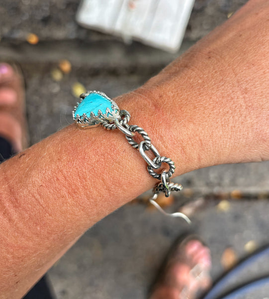 Turquoise chunky bracelet