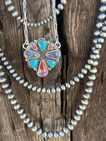 Spiney oyster and turquoise cluster