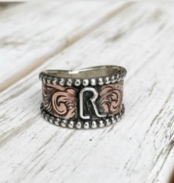 Copper brand ring