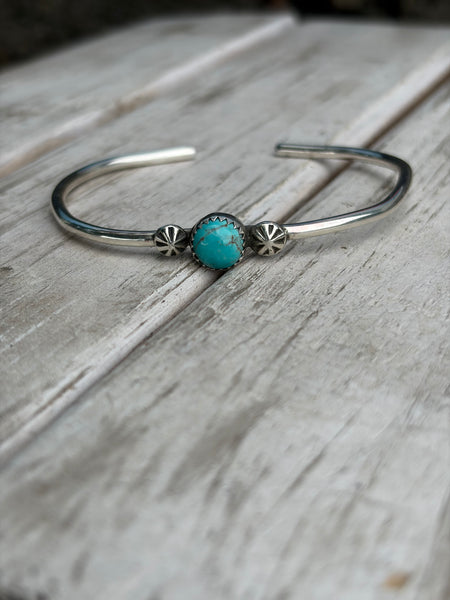 Turquoise burst cuff