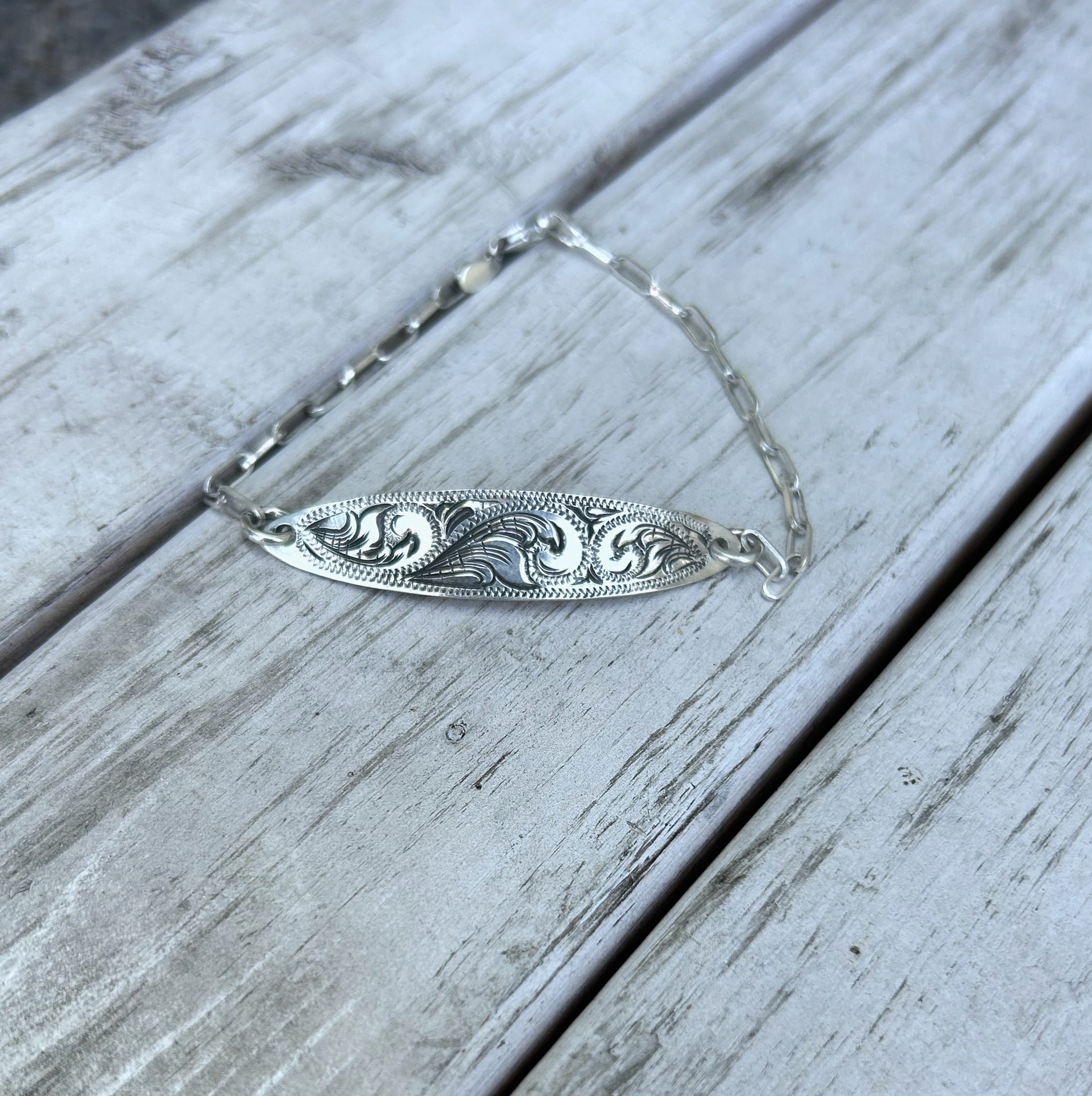 Engraved bracelet