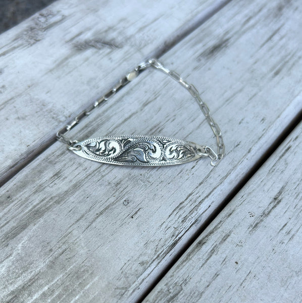 Engraved bracelet