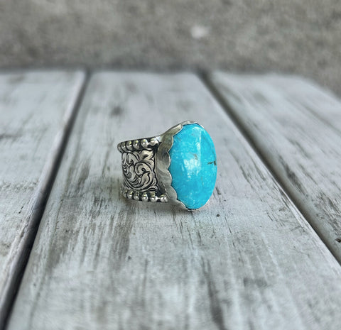 Large turquoise ring