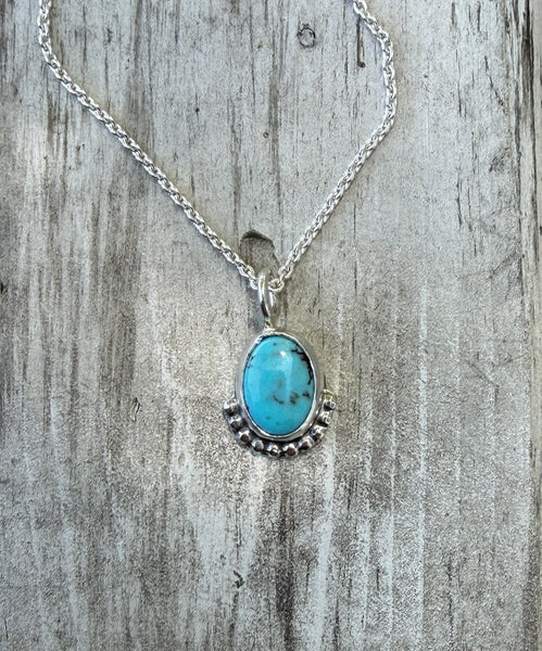 Tiny turquoise pendant