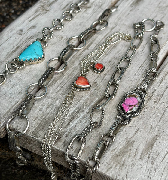 Turquoise chunky bracelet