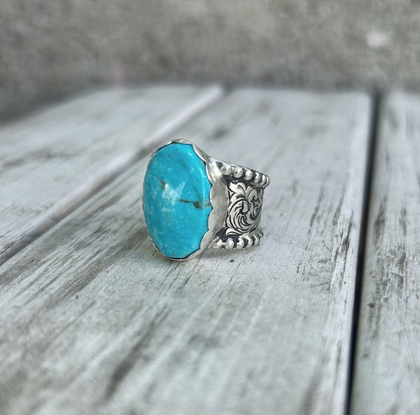 Large turquoise ring