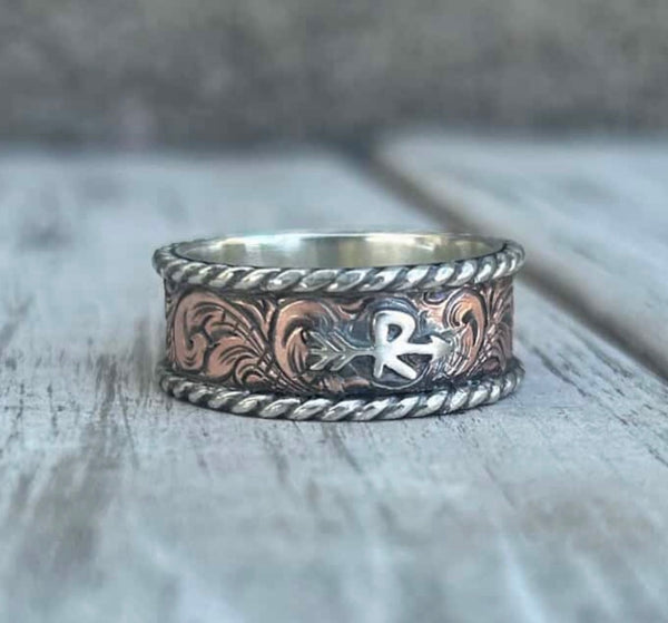 Copper brand ring