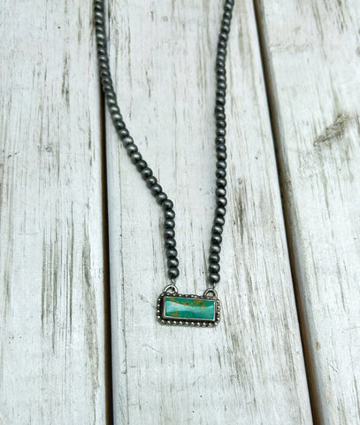 Pearl and Turquoise bar