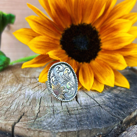 Sunflower ring