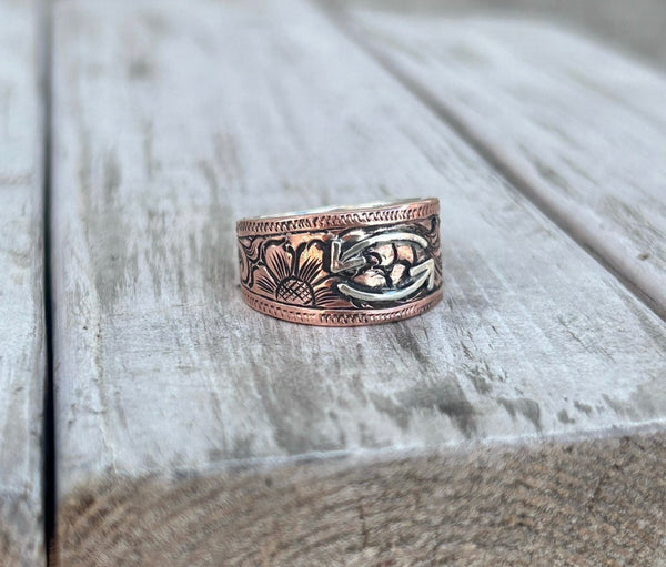 Copper brand ring