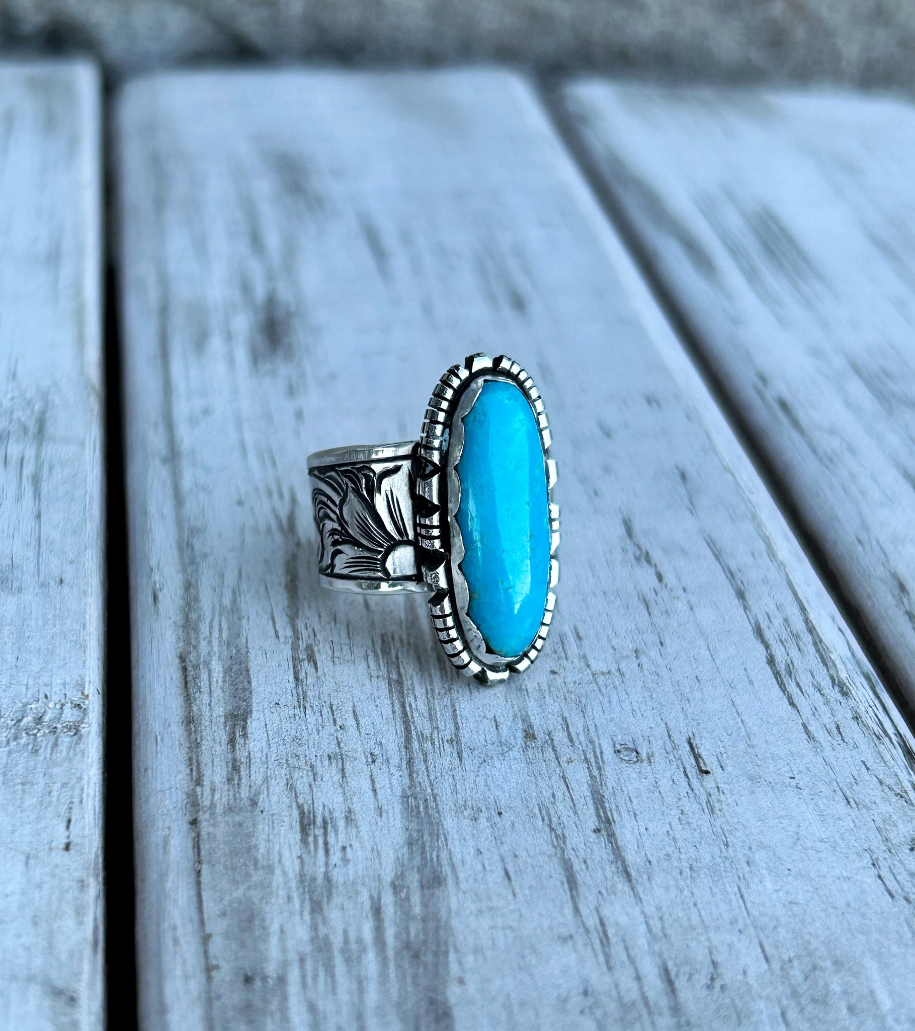 Kingman turquoise ring