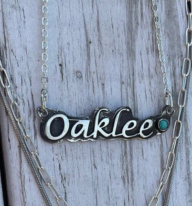 Name bar necklaces Pre order