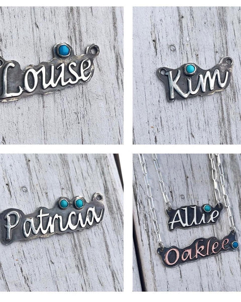 Name bar necklaces Pre order